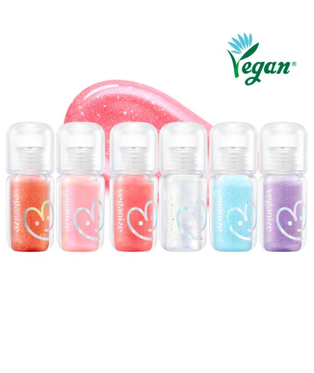 Self Beauty Veganize 4D Jewel Shine Lip Oil Pearl Gloss(6colors) - Vegan Cruelty Free