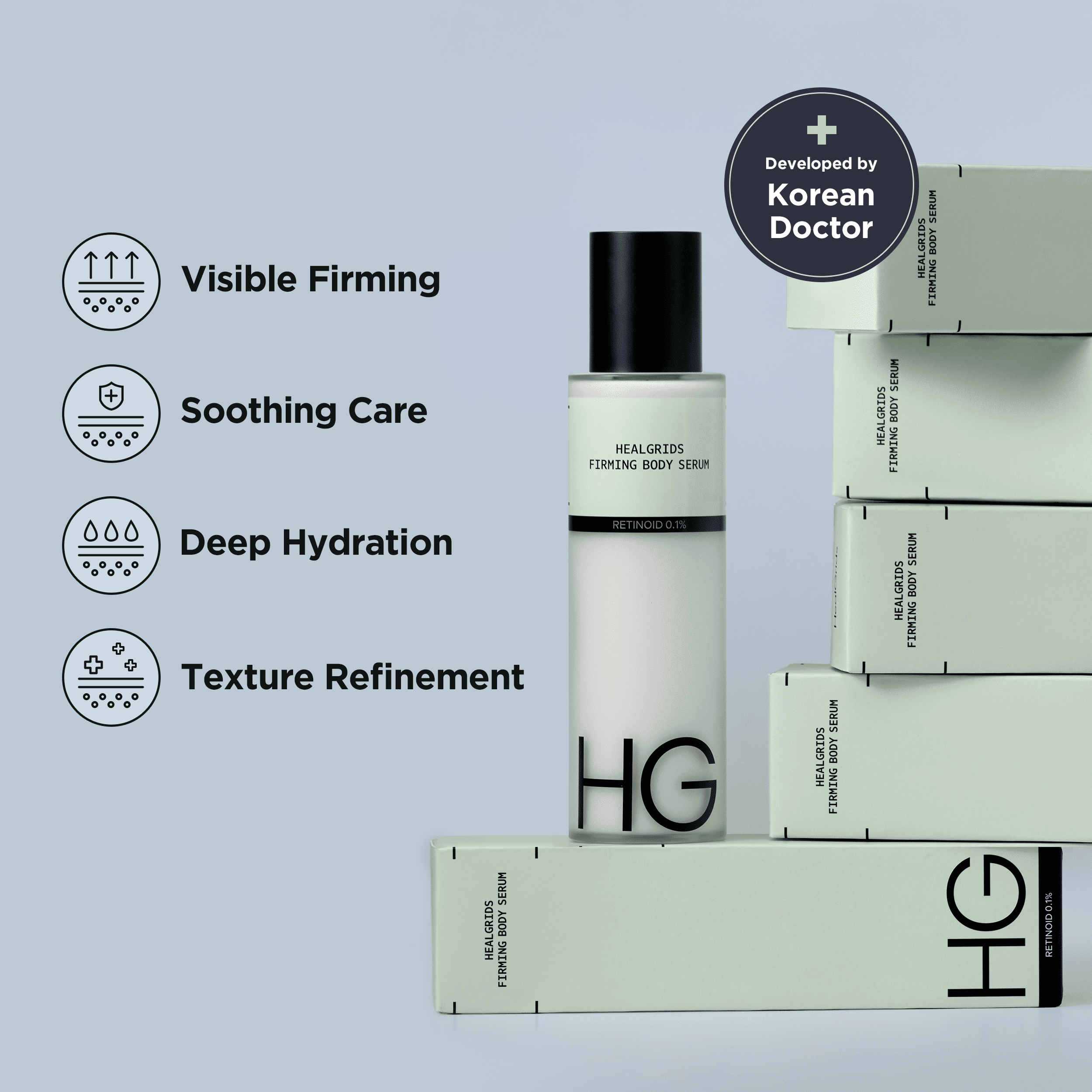 Retinoid 0.1% firming body serum