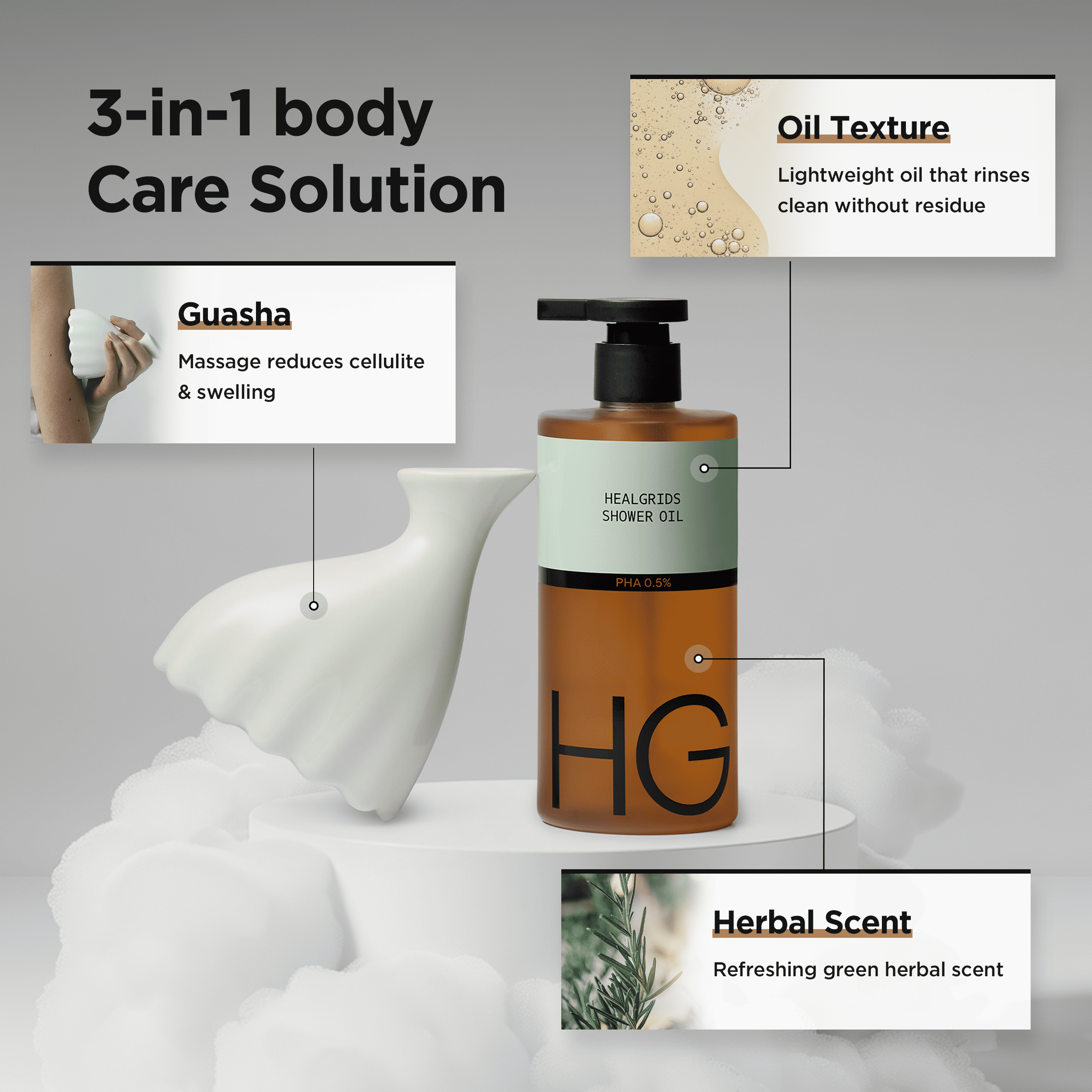 PHA 0.5% Shower oil - Imagen 2